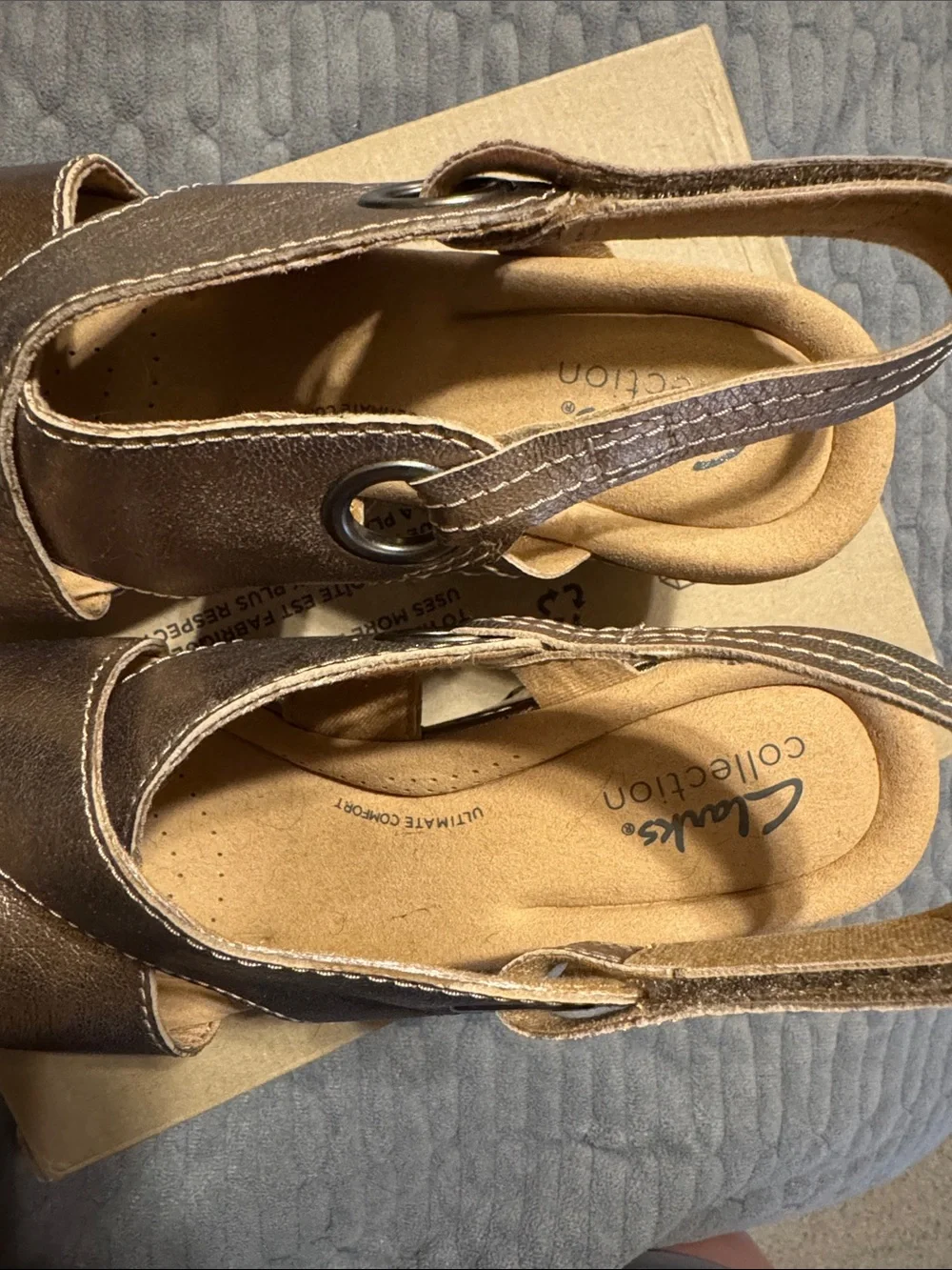 Clarks metallic bronze